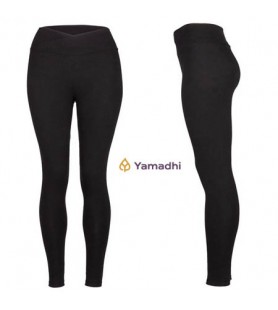 Legging de yoga noir taille haute Yamadhi - Yogimag