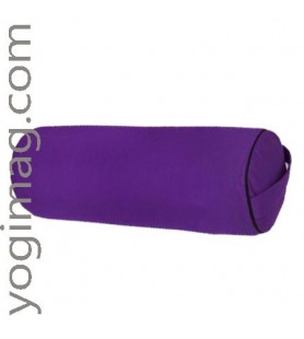 Lot Bolster Yoga Professionnel Cylindrique violet aubergine - Yogimag