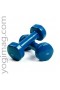 Haltères de musculation 1 kg bleues - Yogimag