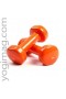 Haltères de musculation 2 kg orange - Yogimag