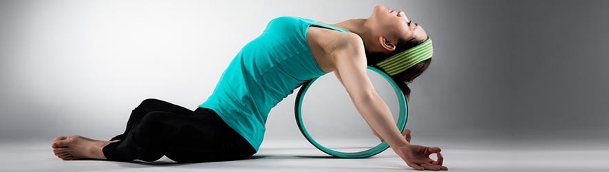 Yoga wheel – accessoire fitness gym douce pour exercices et postures