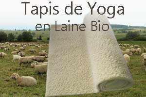 tapis de yoga en laine bio - yogimag