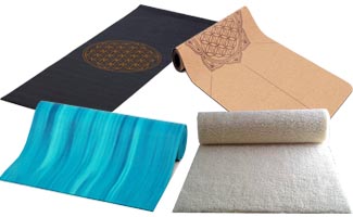 Sélection de tapis de yoga Yogimag sur sa boutique de vente en matériel de yoga en ligne.